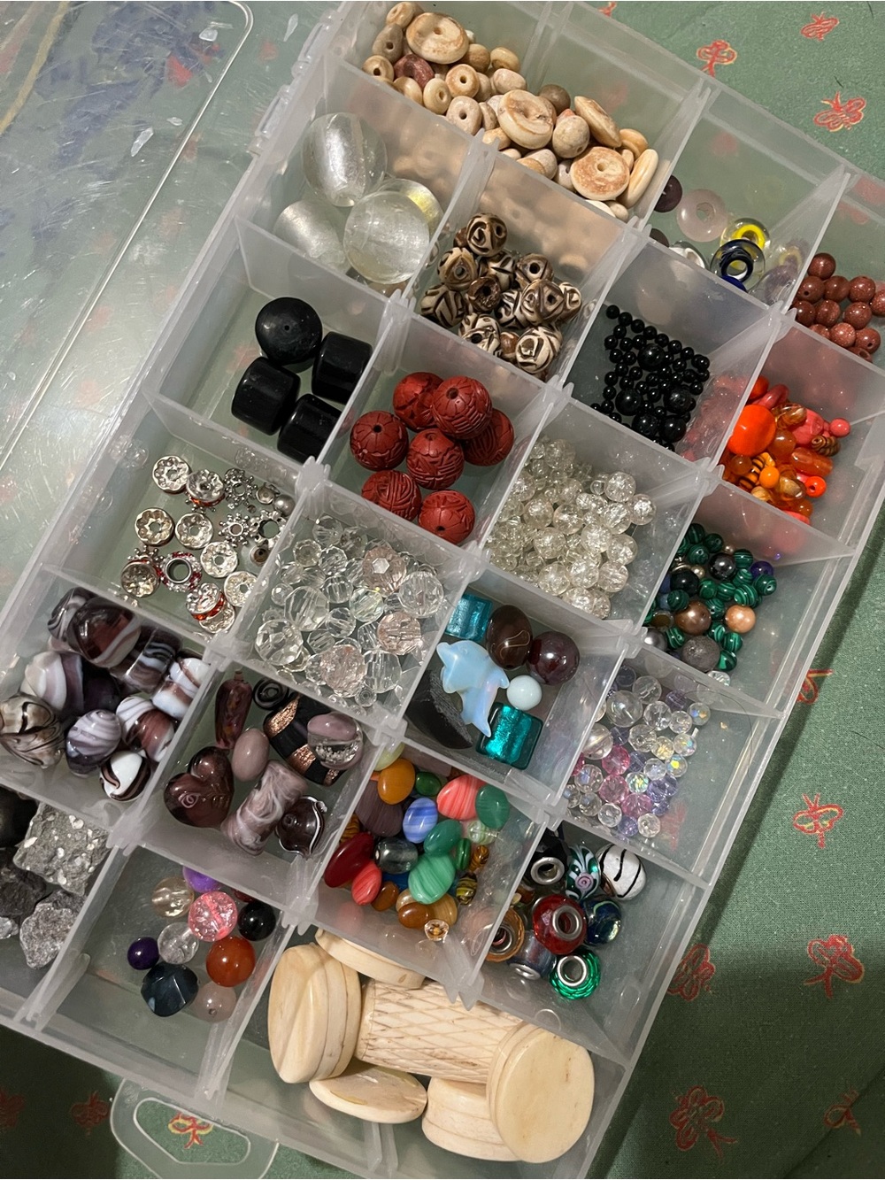 Plastic Compartment Organizer Storage Box - Clear